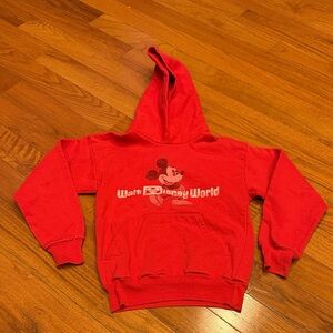 Disney Kids Vibrant Red Mickey Hoodie